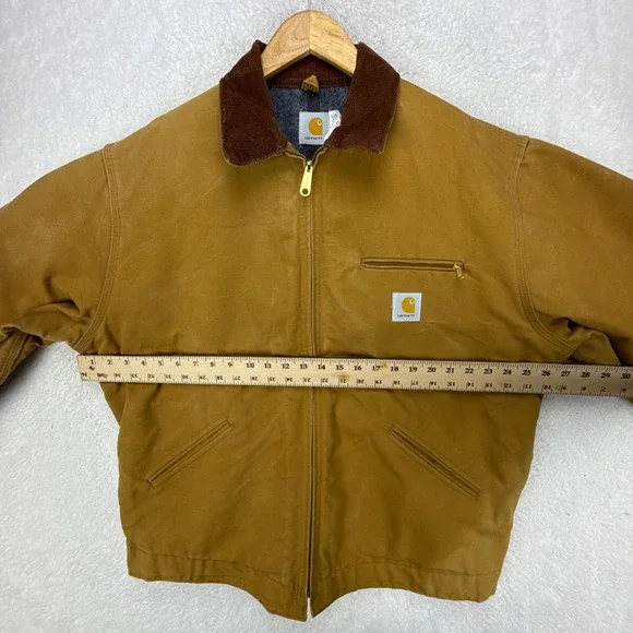 Carhartt Detroit Jacket Blanket Lined Mens 48 Tall J01 BRN Brown 6BLJT - Picture 6 of 16